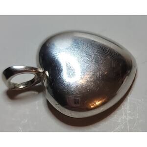 Fashion Puffy Heart Pendant 925